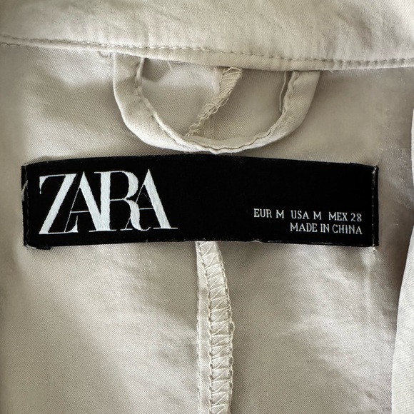 ZARA Draped Waterfall Jacket – Medium – Light Taupe - Picture 4 of 5